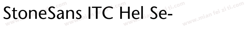 StoneSans ITC Hel Se字体转换